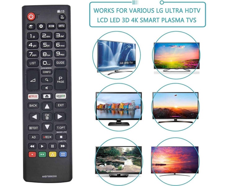 For LG AKB75095308 Remote control 32LJ610V 49UK7500PTA 49SK8000PVA 43LJ550V 4 Carousel 5