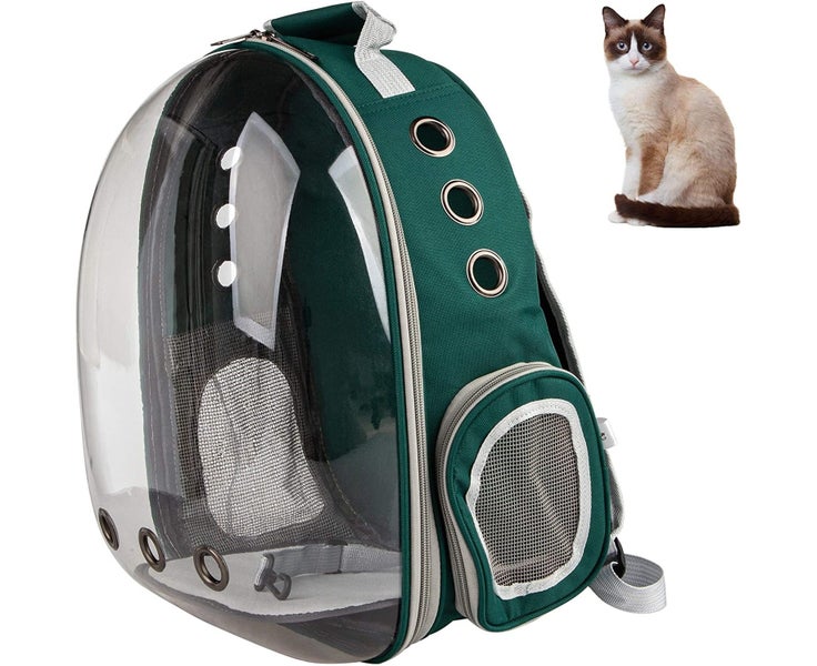 PETRIP Cat Backpack Carrier Space Capsule Pet Carrier Airline Approved Travel Carousel 1