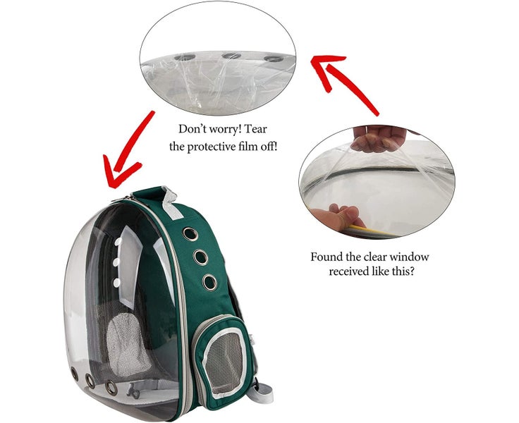 PETRIP Cat Backpack Carrier Space Capsule Pet Carrier Airline Approved Travel Carousel 2