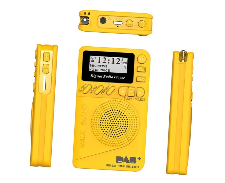 Pocket DAB Digital Radio Mini DAB+ Digital Radio With MP3 Player FM Radio LCD Carousel 7