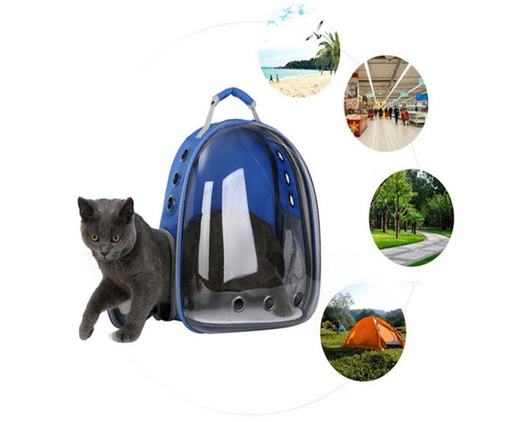 NOVBJECT Pet Outdoor Carrier Backpack Cat Dog Bag Puppy Travel Space Capsule Carousel 3