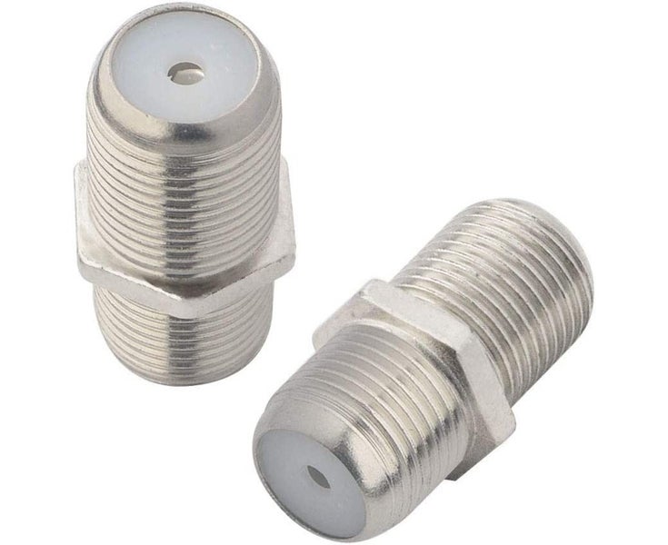 F Type RF Coaxial Connector RG6 Adapter F Female to F Female Antenna Connecto Carousel 1