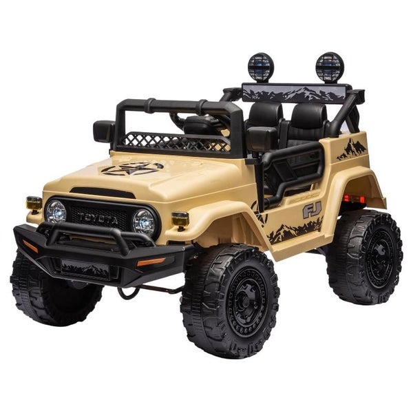 Kahuna Authorised Toyota Fj Cruiser Kids Electric Ride On Car Khaki Carousel 1