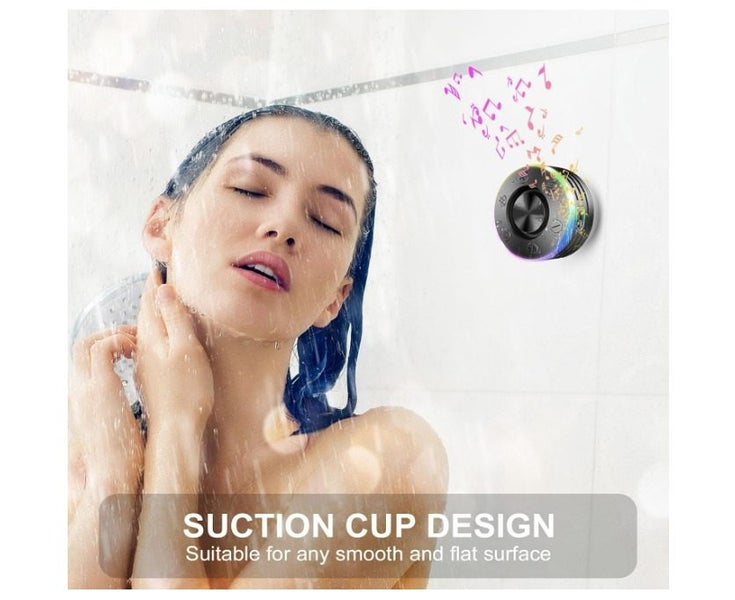 IPX7 Waterproof Bluetooth Speaker, Stereo Sound, Suction Cup, LED Light Show, Carousel 2