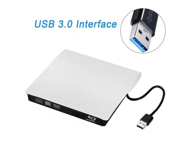 USB3.0 Bluray Drive External CD/DVD RW Burner BD-ROM Blu-ray Player Optical Carousel 1