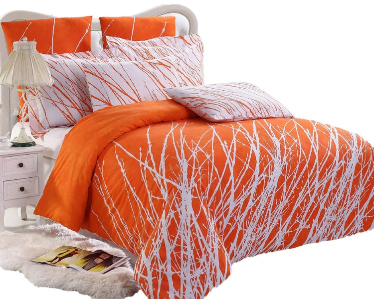 Swanson Beddings Tree Branches 3Piece 100% Cotton Bedding Set: Duvet Cover and T Carousel 3
