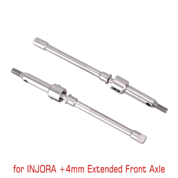 INJORA Steel 4mm Extended Dogbone Axle Shaft for INJORA SCX24 Aluminum Axles Rep Carousel 2