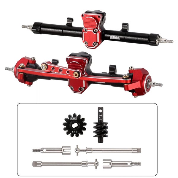 INJORA Steel 4mm Extended Dogbone Axle Shaft for INJORA SCX24 Aluminum Axles Rep Carousel 3