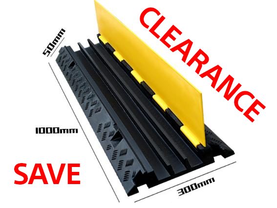 3 Channel Floor Cable Protector Ramp (NEW)62958561218177112