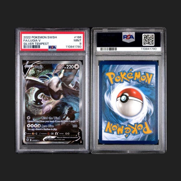 2022 POKEMON SWSH FA/LUGIA V SILVER TEMPEST #186 MINT 9 Carousel 1