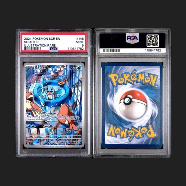 2024 POKEMON SCR EN SQUIRTLE ILLUSTRATION RARE #148 MINT 9 Carousel 1