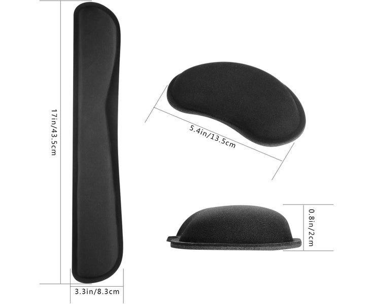 Ergonomic Mouse Pad and Keyboard Wrist Rest, Memory Foam Mouse Pad, Cushion F Carousel 2