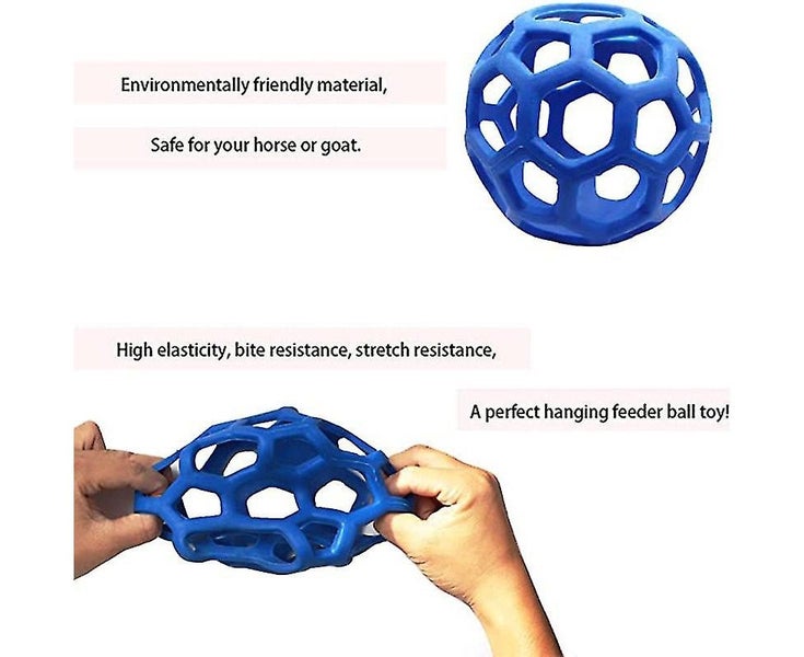 Horse Treat Ball Hanging Hay Feeder Toy Ball Multipurpose Feeding Toy For Hor Carousel 5