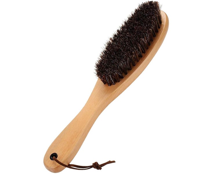 Clothes Brush, With Soft Real Horsehair And Wooden Handle For Men'S Coats, Su Carousel 1