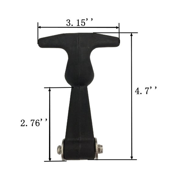 Creatyi 4 Packs Rubber Flexible Hasp THandle Draw Latches Style 1.. Carousel 2