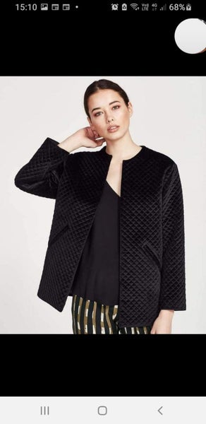 JULIETTE HOGAN...quilted velvet jacket. Carousel 2