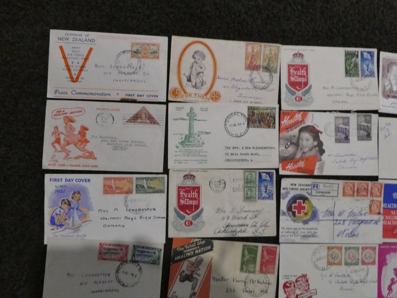NZ pre-decimal FDC collection-$1res Carousel 2