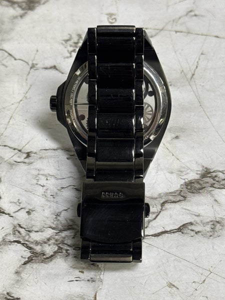 Guess Black Chisel Crystal Watch Carousel 2