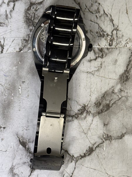 Guess Black Chisel Crystal Watch Carousel 5