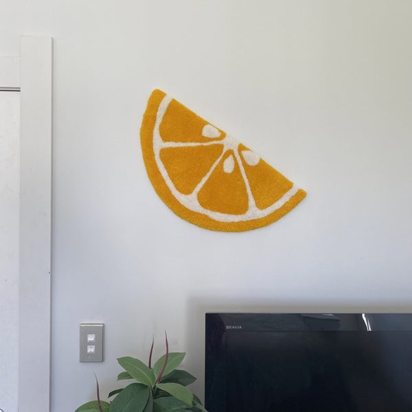LEMON WEDGE WALL ART / DESK RUG629376314778901125