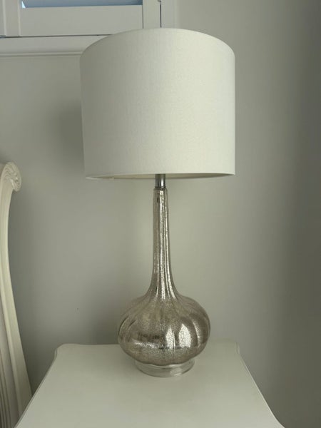 Mercury Glass table Lamp & Shade Carousel 3