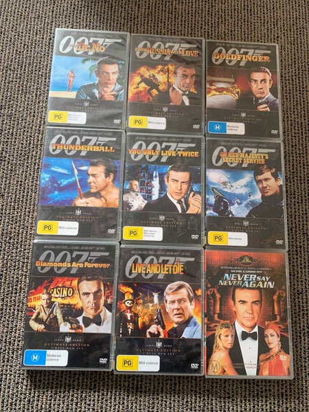 James Bond Bulk DVD Collection629395412431371124