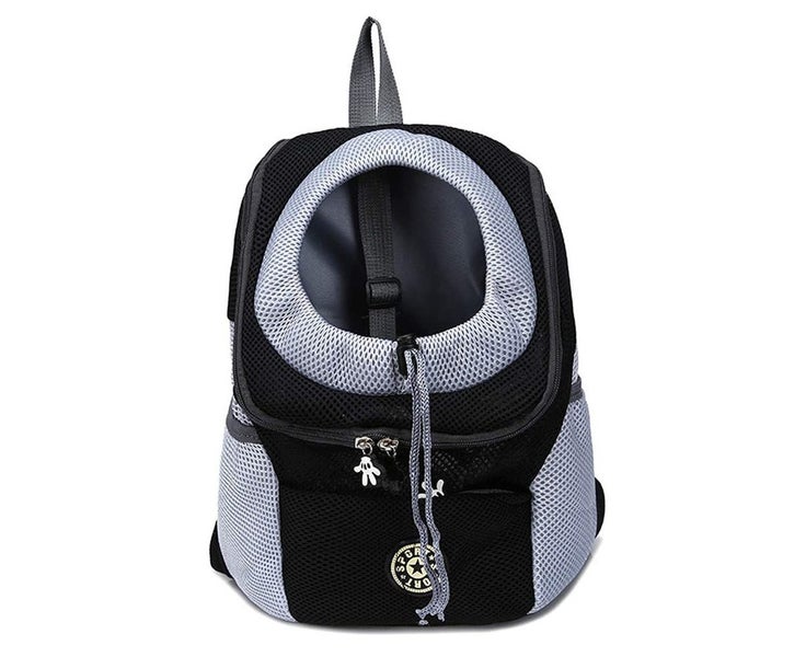 Comfortable Dog Cat Carrier Backpack for Hiking Outdoor Travel-M-Black Carousel 1