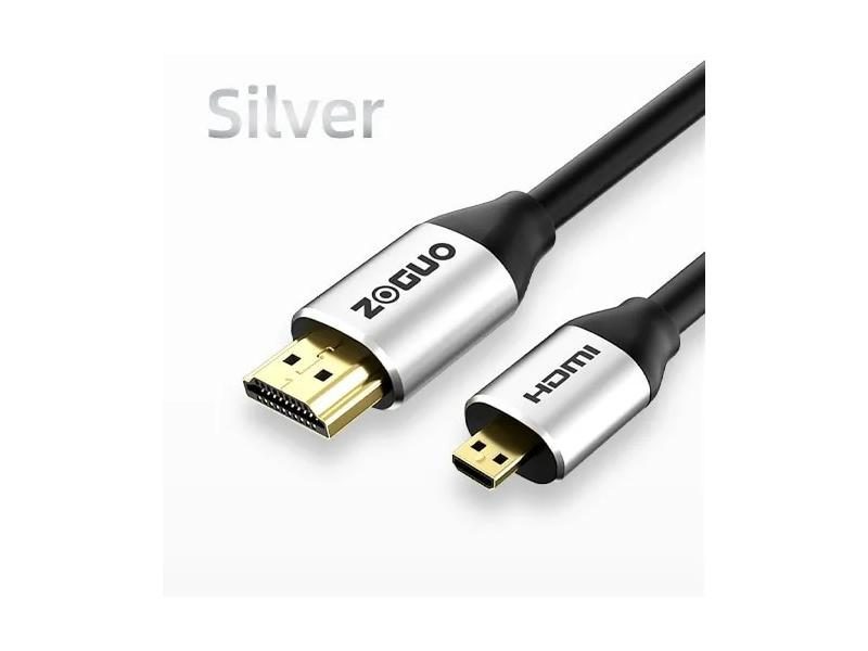 ZOGUO High Speed Micro HDMI To HDMI 2.0 Cable 4K 3D 1080P For Tablet Camcorder Carousel 1