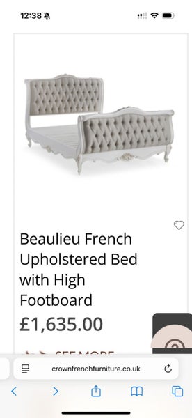Beaulieu French Upholstered Bed With High Footboard63001518990209111