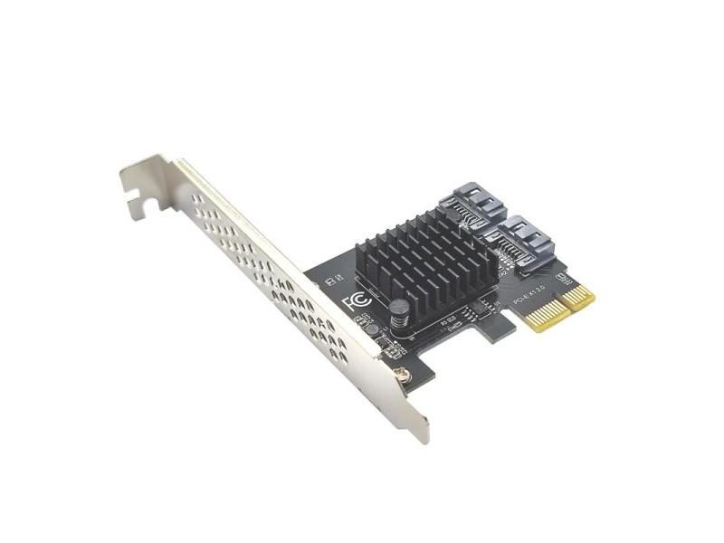 PCI-E SATA 1X 4X 8X 16X Cards To SATA 3.0 2-Port Adapter With ASMedia 1061 Chip Carousel 1