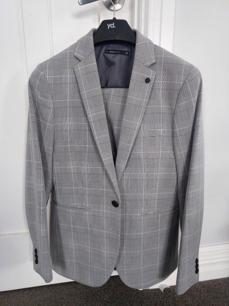 Men's Grey Plaid 3-Piece Suit62949055367427112