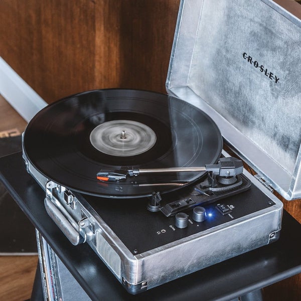 Cruiser Bluetooth Portable Turntable - Silver Carousel 2