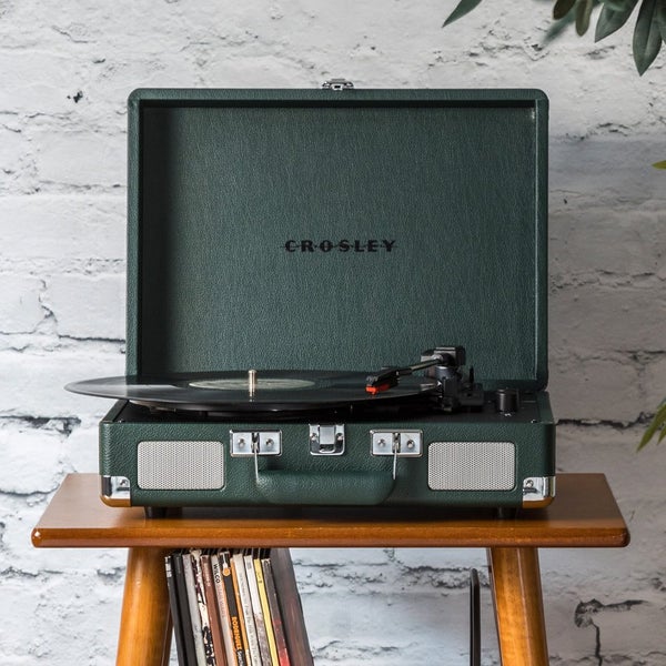 Cruiser Bluetooth Portable Turntable - Emerald Green Carousel 2