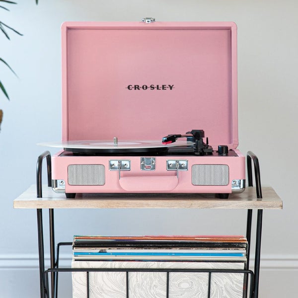 Cruiser Bluetooth Portable Turntable - Blush Pink Carousel 2