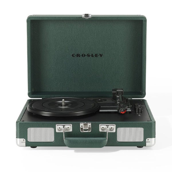 Cruiser Bluetooth Portable Turntable - Emerald Green Carousel 1