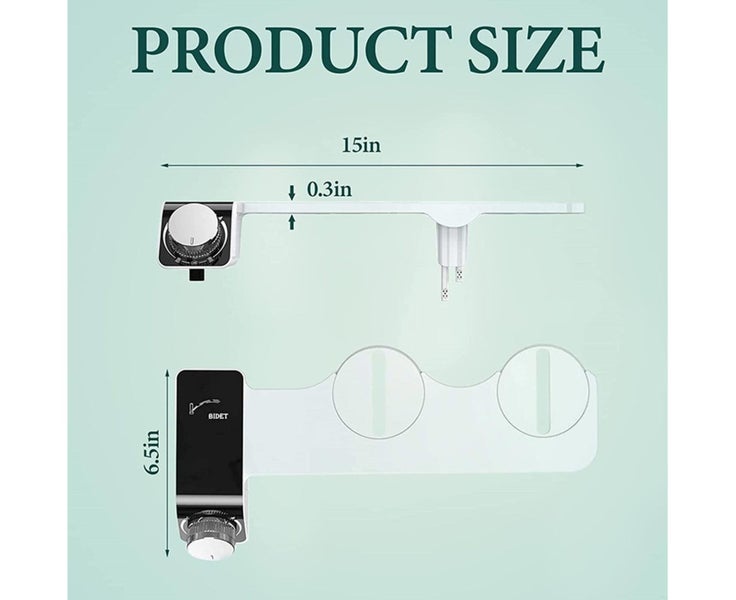 Toilet Bidet Seat Dual Nozzles Bidet Non Electric Bathroom Toilet Water Spray Carousel 2