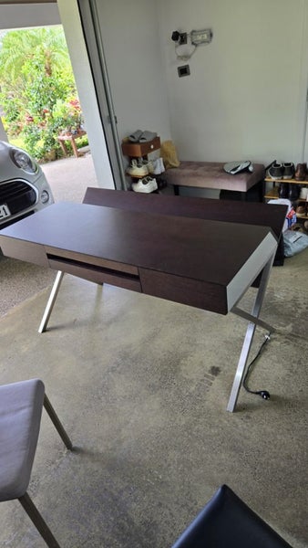 Big sturdy real wood desk Carousel 1