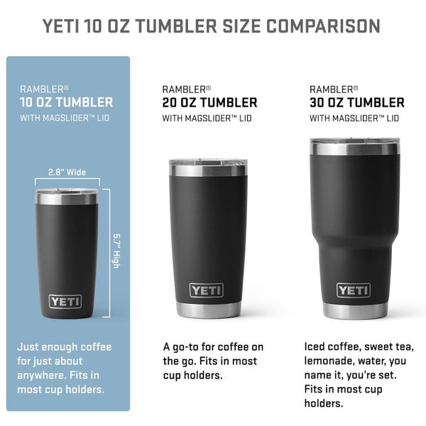 YETI Rambler 10 oz Tumbler Stainless Steel Vacuum Insulated with MagSlider Lid C Carousel 2