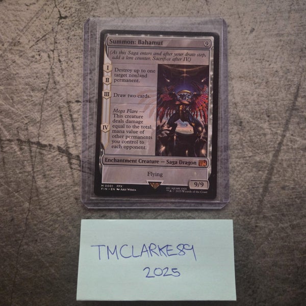 Summon: Bahamut- Final Fantasy Magic the Gathering- M 0001- Non Foil- Mythic Carousel 1