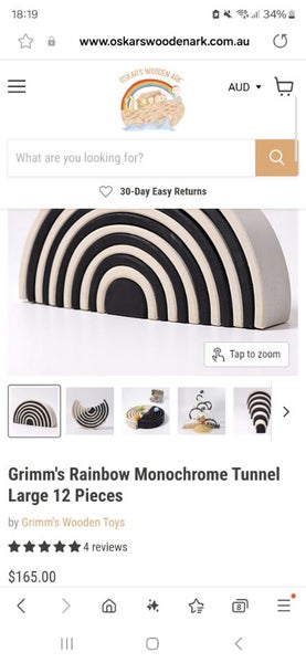 Grimms Monochrome Rainbow Large Carousel 1