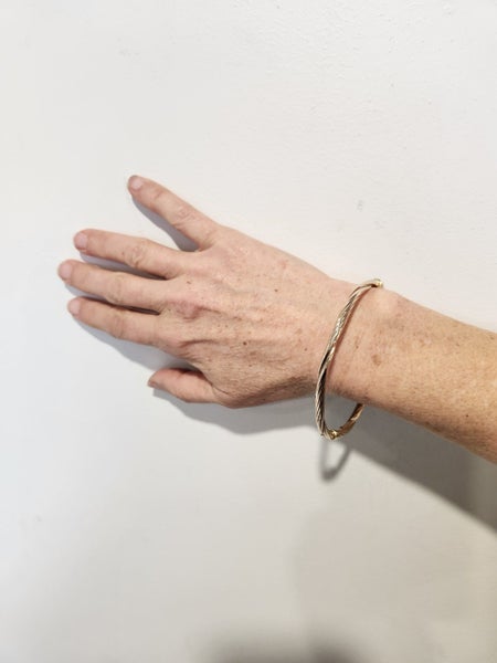 375 Italy Copper filled infinity twist bangle for large hands Carousel 5