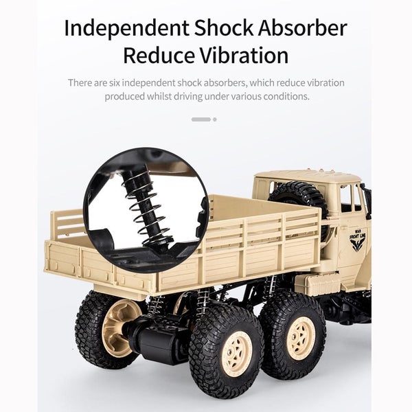 2.4Ghz 4Ch Remote Control Dongfeng 7 Six Wheeled Armor Truck Toy Green Remote C Carousel 6