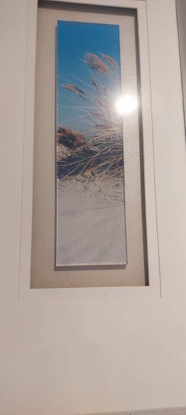 $1 Reserve 2 x Beach scene pictures in Perspex and frame62934713141378114