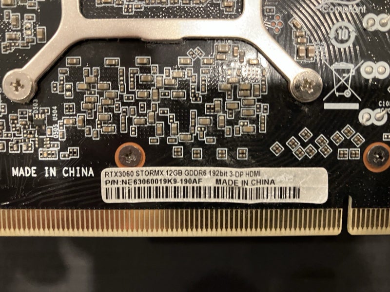 Palit NVIDIA GeForce RTX 3060 StormX 12GB Carousel 6