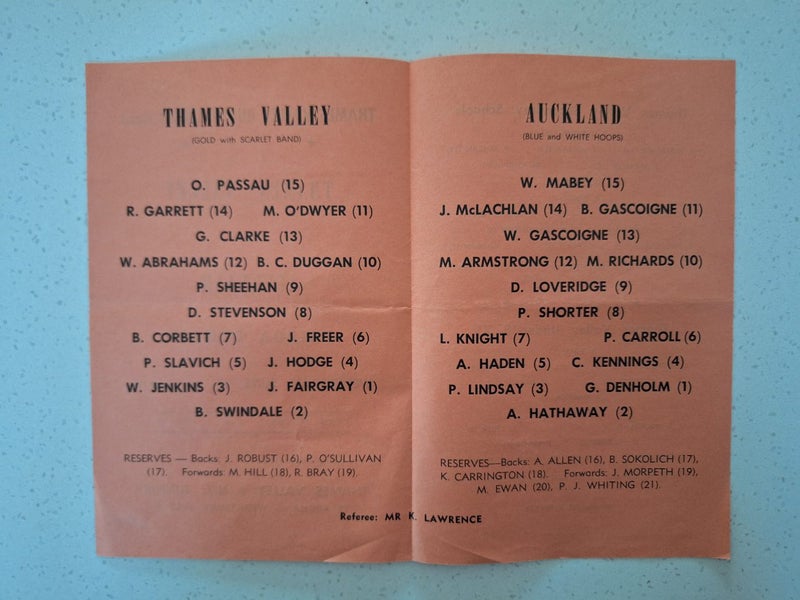 1973 Thames Valley v Auckland, Paeroa Carousel 2