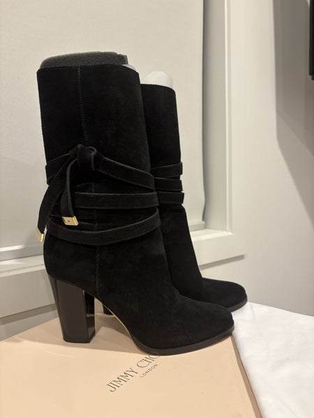 Jimmy Choo ‘Mercy’ Black Suede Boots62955708455937112
