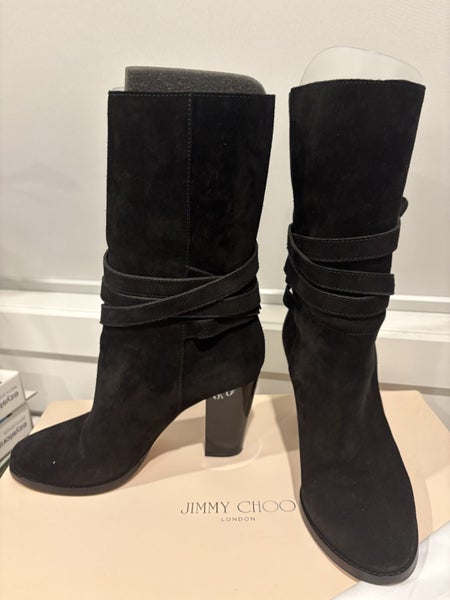 Jimmy Choo ‘Mercy’ Black Suede Boots62955708455937114