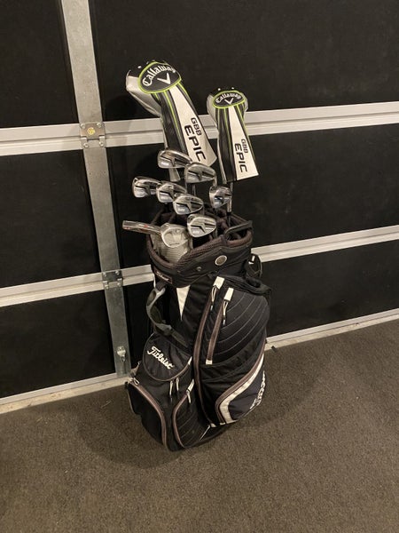 Top Class Callaway/Taylormade Full Right Handed Golf Set, With Titleist Bag Carousel 1