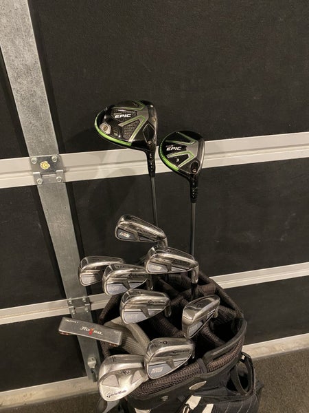 Top Class Callaway/Taylormade Full Right Handed Golf Set, With Titleist Bag62934713367041112