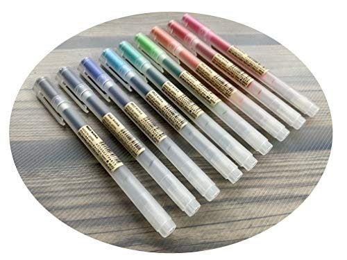 MUJI Gel Ink Ballpoint Pens 0.5mm 9colors Pack Carousel 2